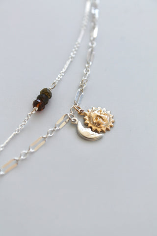 Custom Tourmaline Double Chain Bracelet