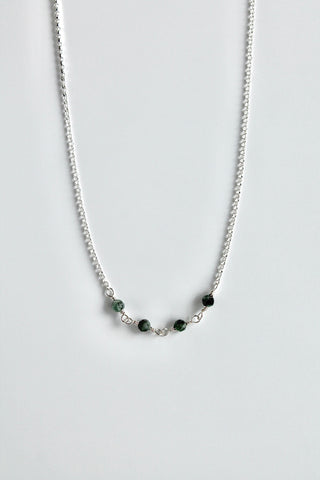 Birthstone Bar Necklace - Emerald (May) - Rejuvenation