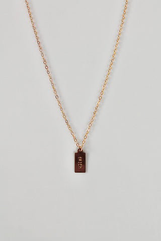 Custom Stamped Charm Necklace