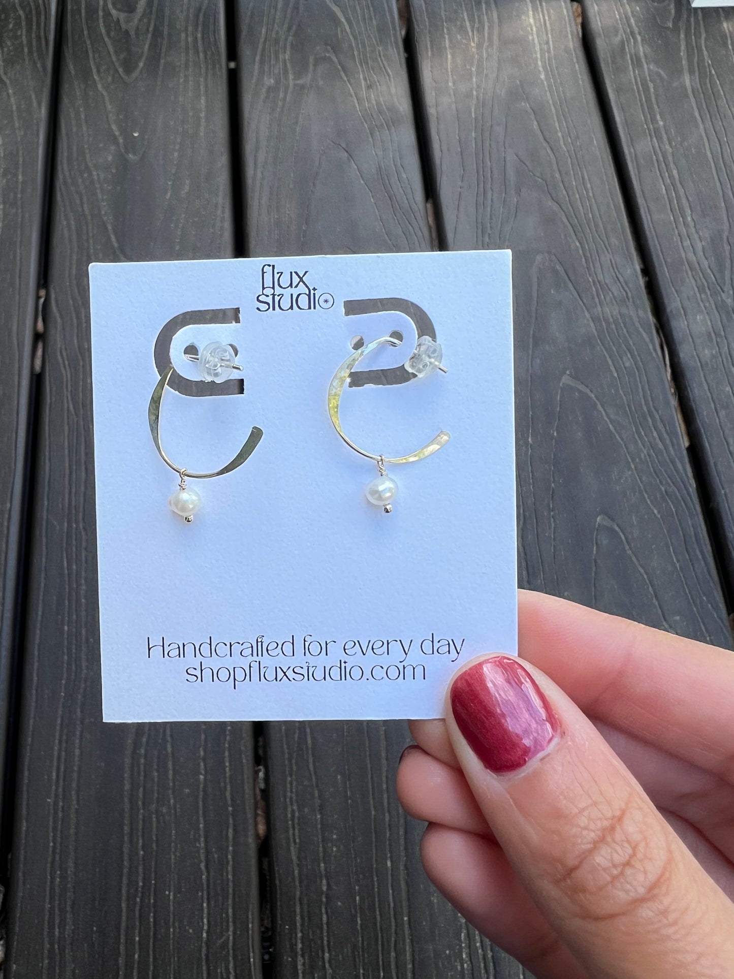 Birthstone Drop Hoops