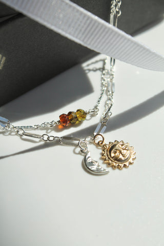 Custom Tourmaline Double Chain Bracelet