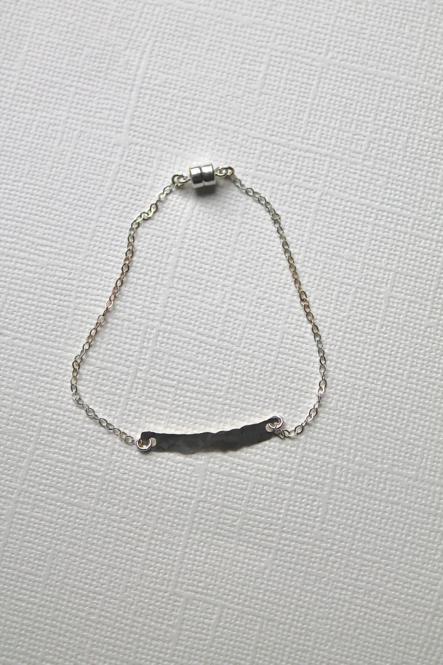 Hammered Bar Bracelet
