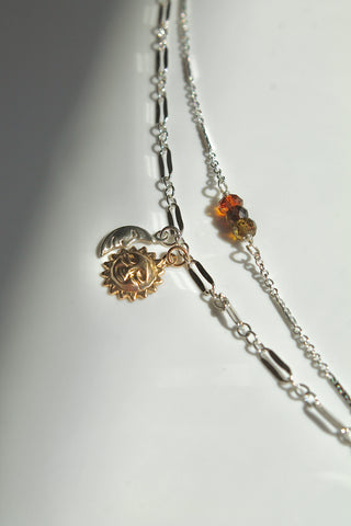 Custom Tourmaline Double Chain Bracelet