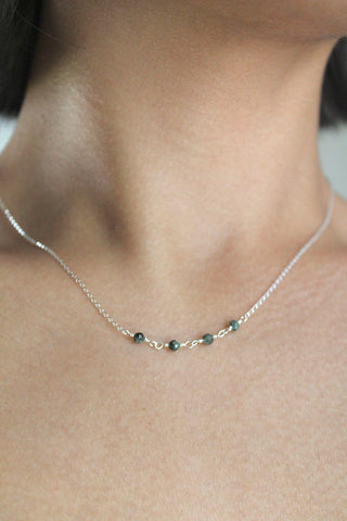 Birthstone Bar Necklace - Emerald (May) - Rejuvenation