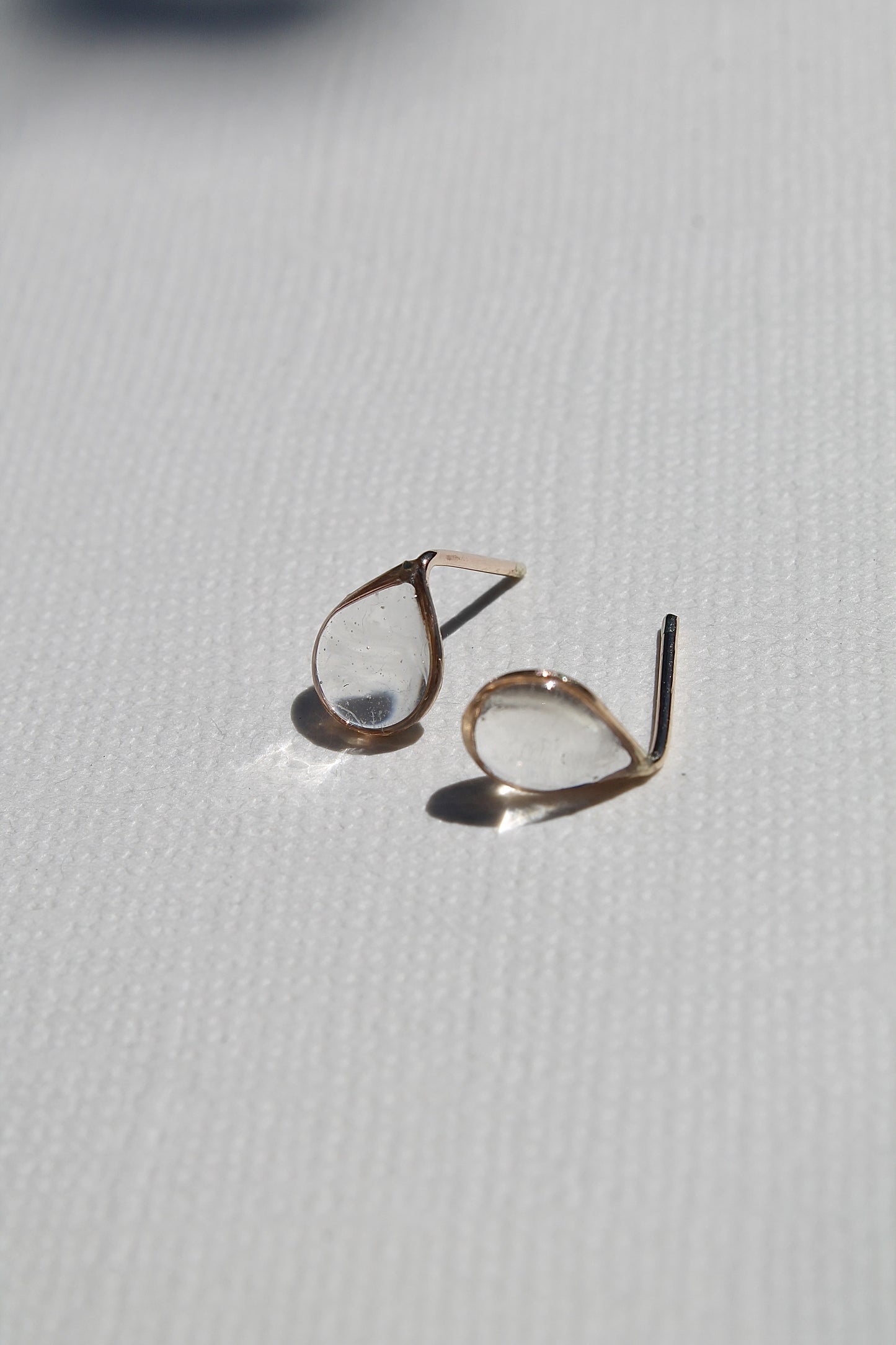 "APRIL SHOWERS" RAINDROP STUDS - 14K GOLD FILLED