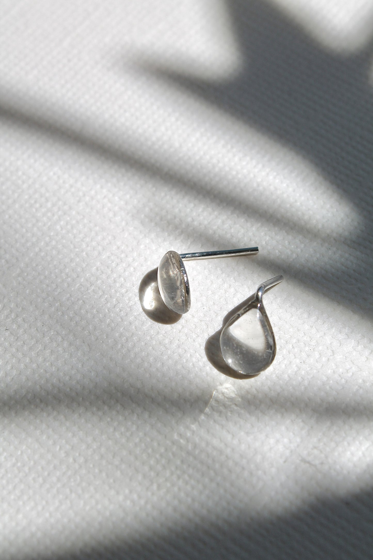 "APRIL SHOWERS" RAINDROP STUDS - STERLING SILVER