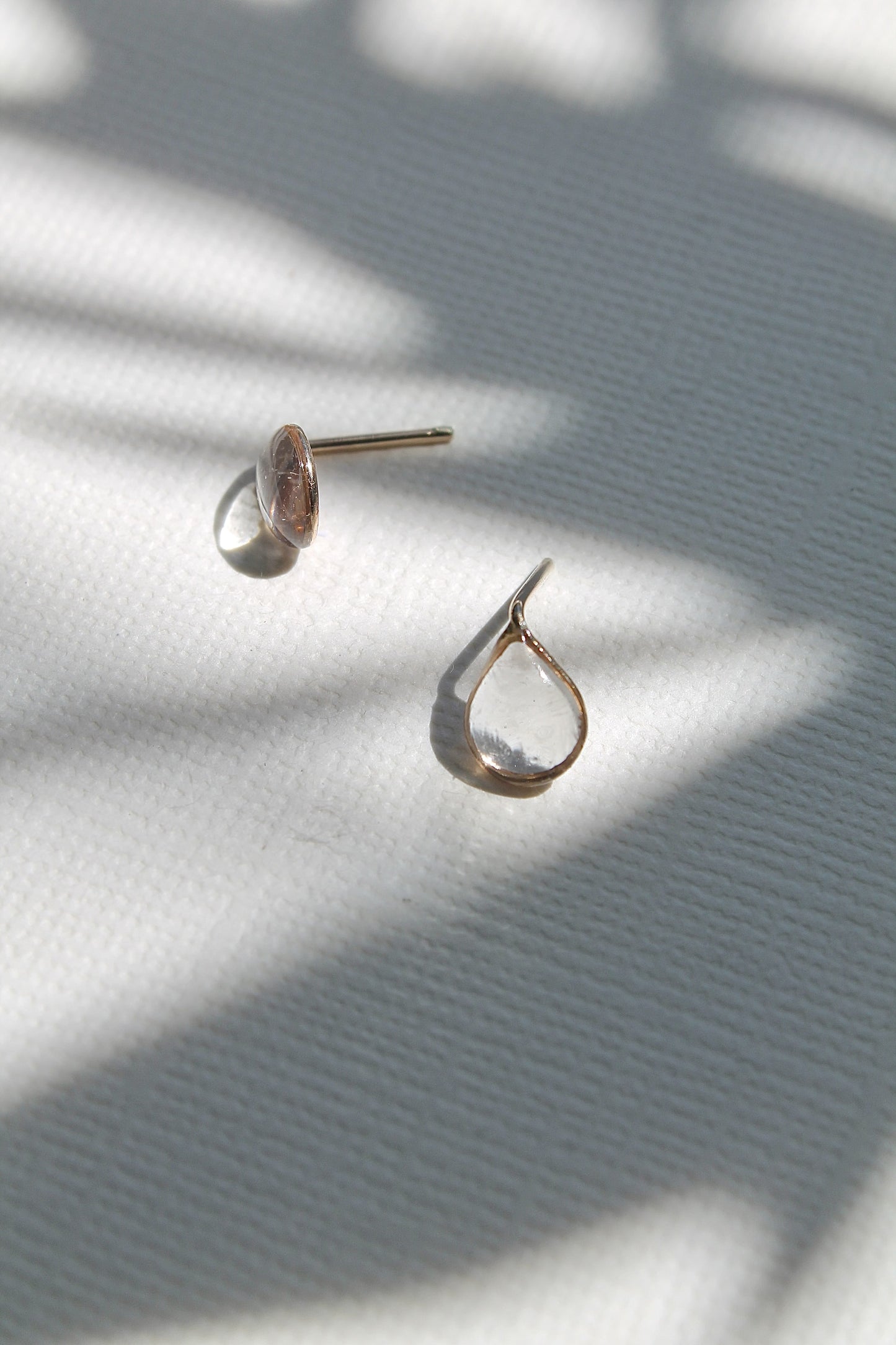 "APRIL SHOWERS" RAINDROP STUDS - 14K GOLD FILLED
