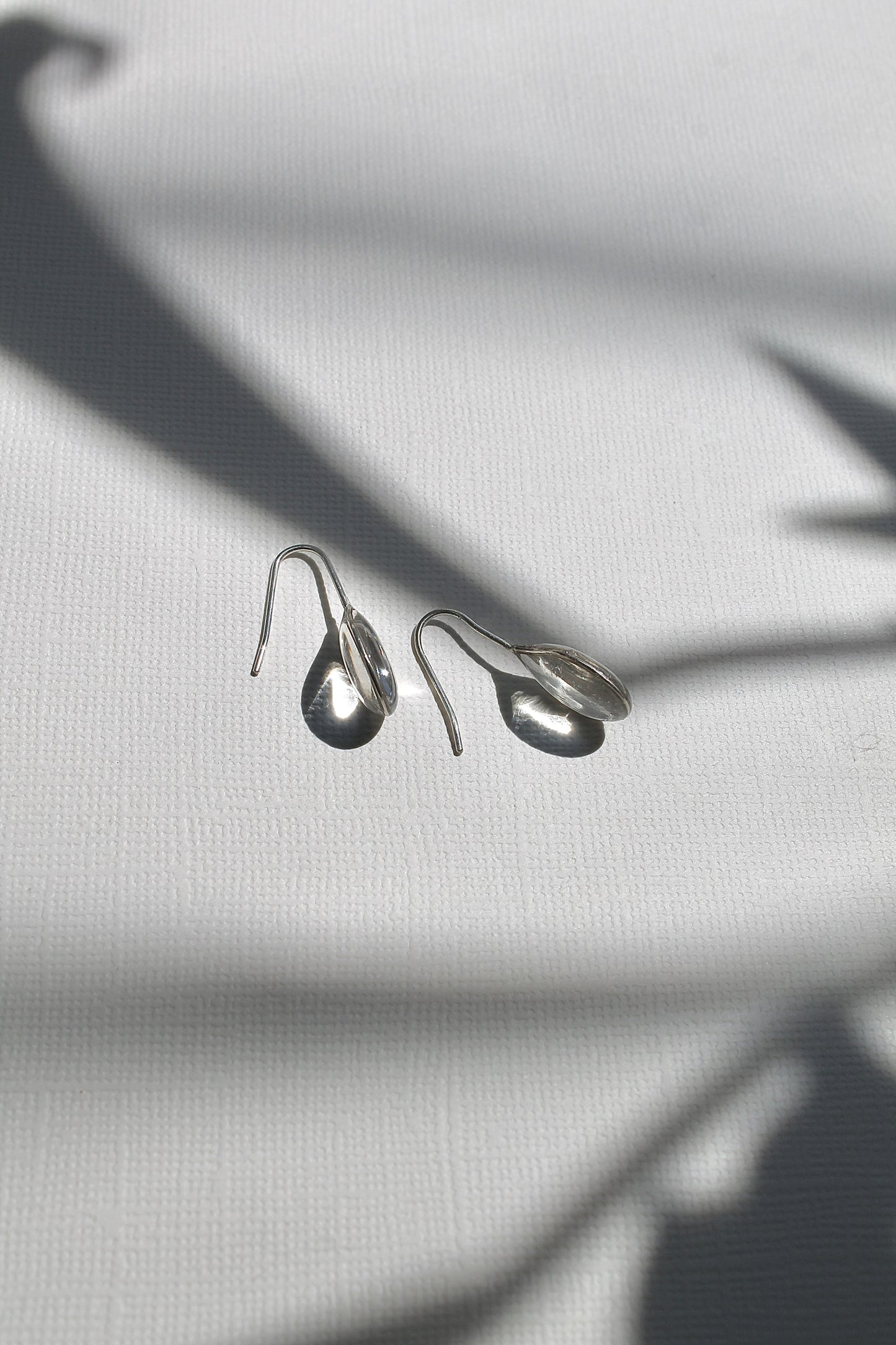 "APRIL SHOWERS" LARGE RAINDROP THREADERS - STERLING SILVER