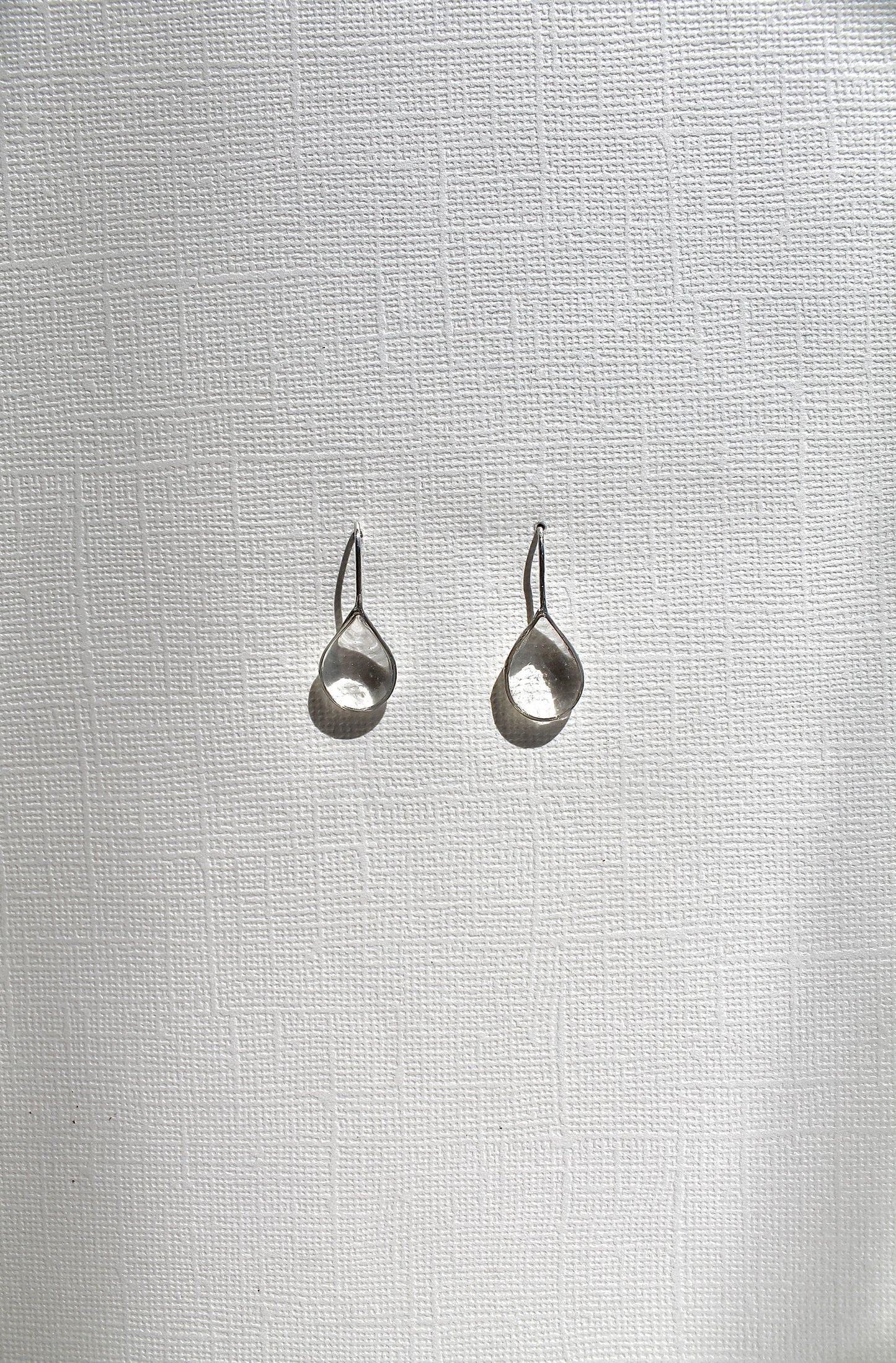 "APRIL SHOWERS" LARGE RAINDROP THREADERS - STERLING SILVER