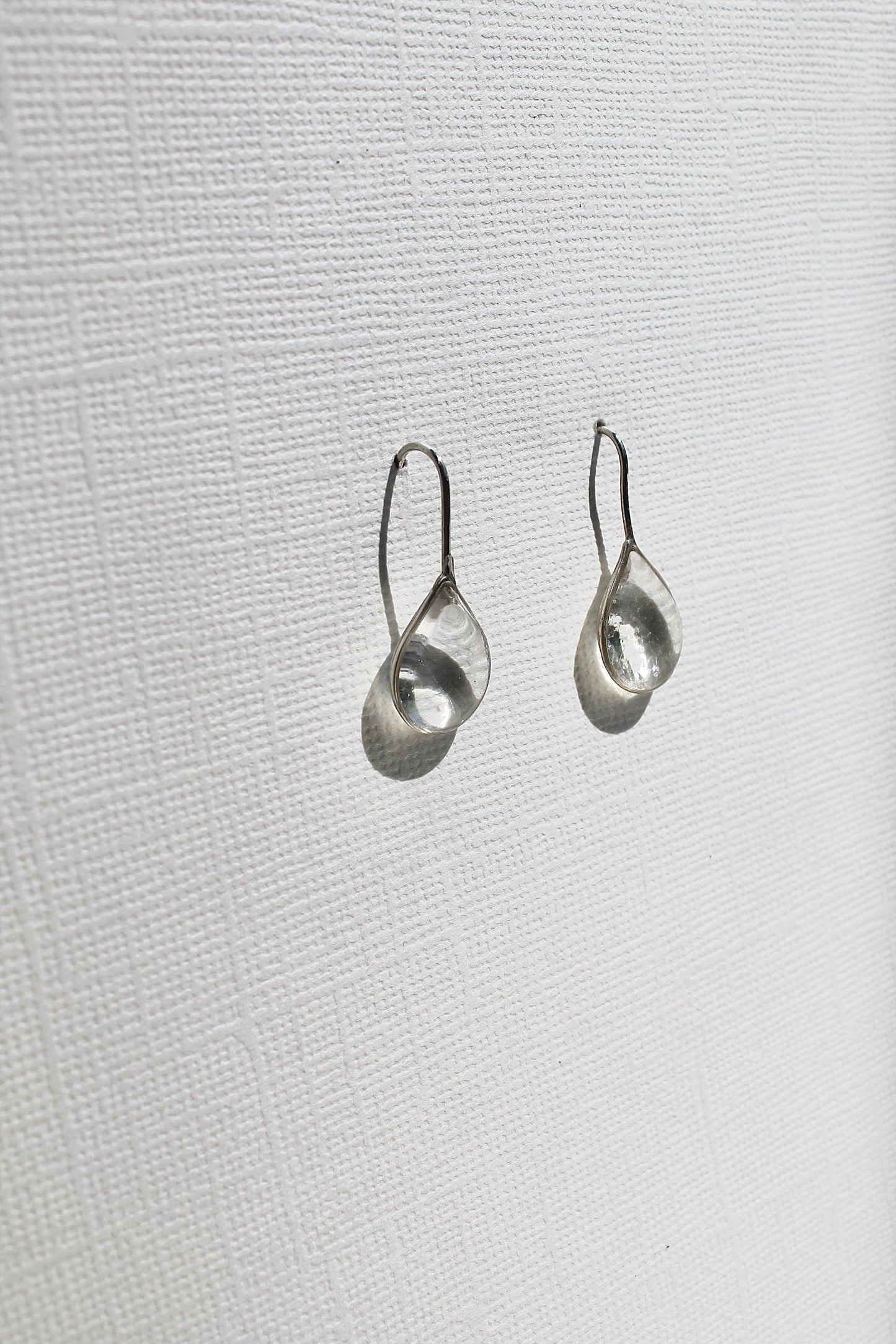 "APRIL SHOWERS" LARGE RAINDROP THREADERS - STERLING SILVER