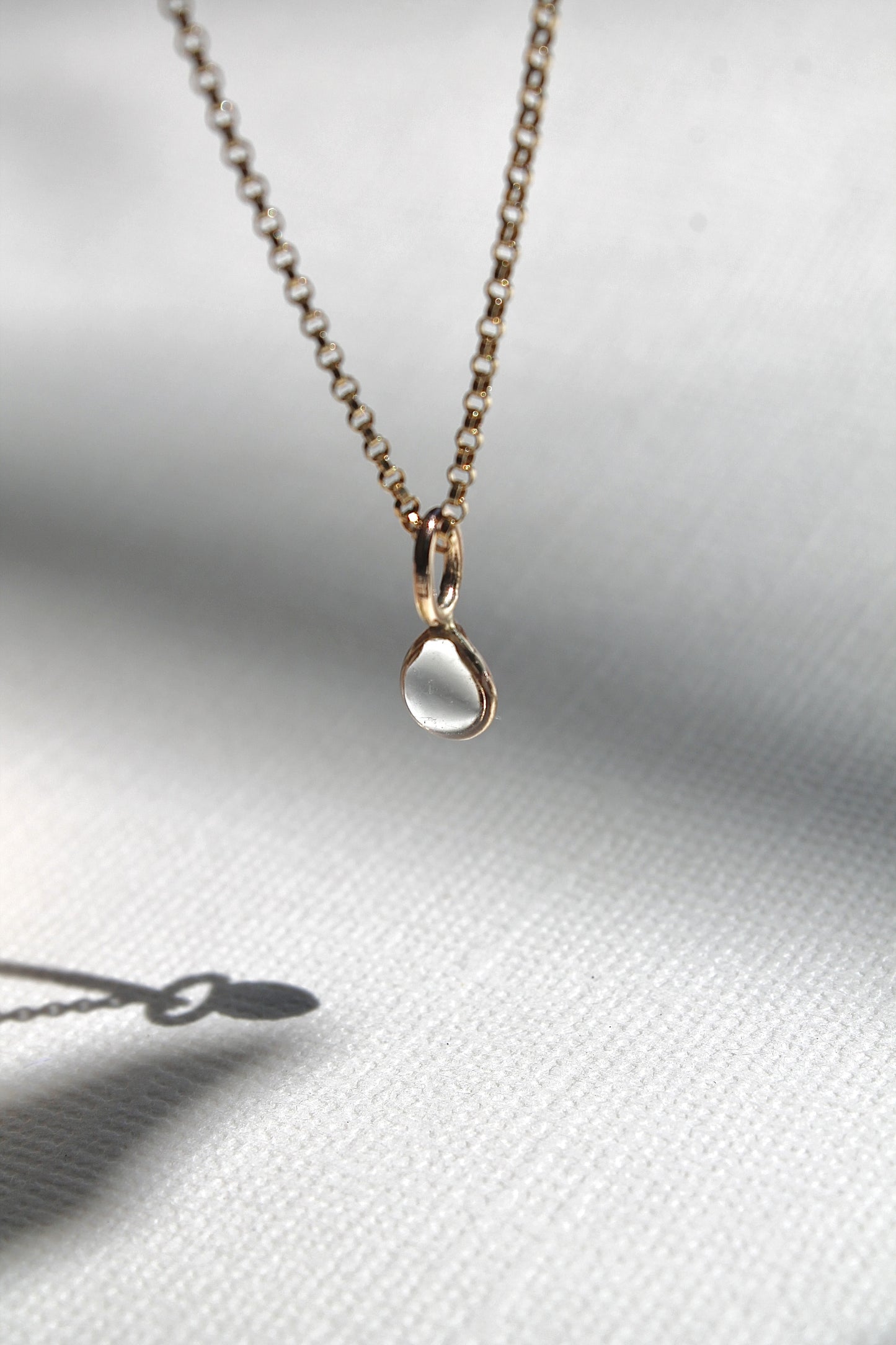 "APRIL SHOWERS" MULTI RAINDROP NECKLACE - 14K GOLD FILLED