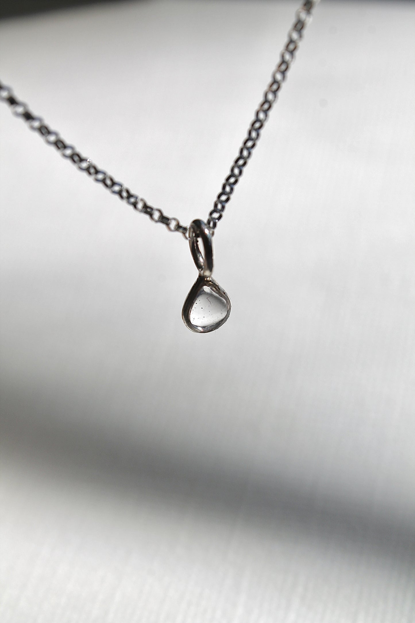 "APRIL SHOWERS" MULTI RAINDROP NECKLACE - STERLING SILVER