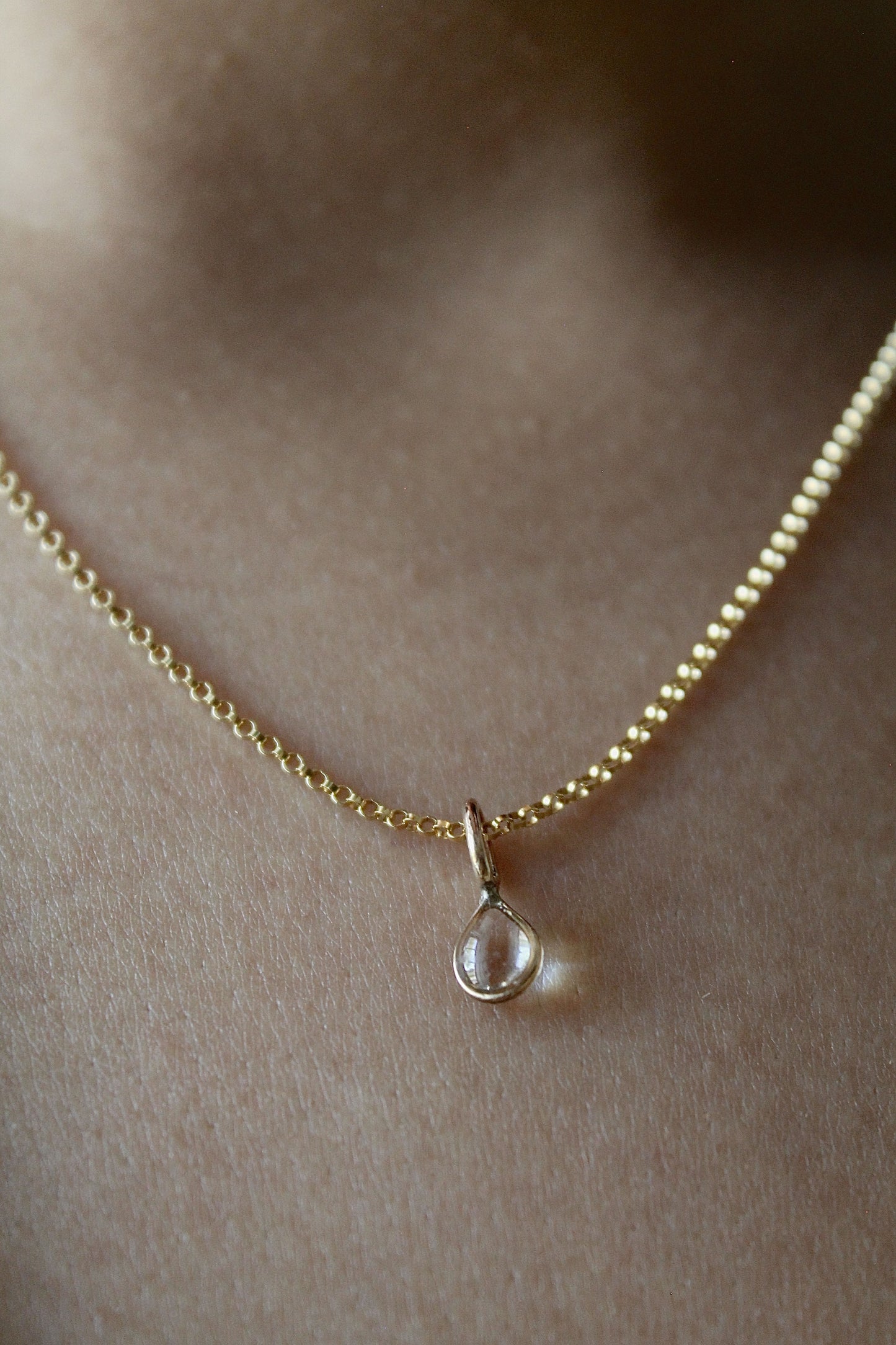 "APRIL SHOWERS" MULTI RAINDROP NECKLACE - 14K GOLD FILLED