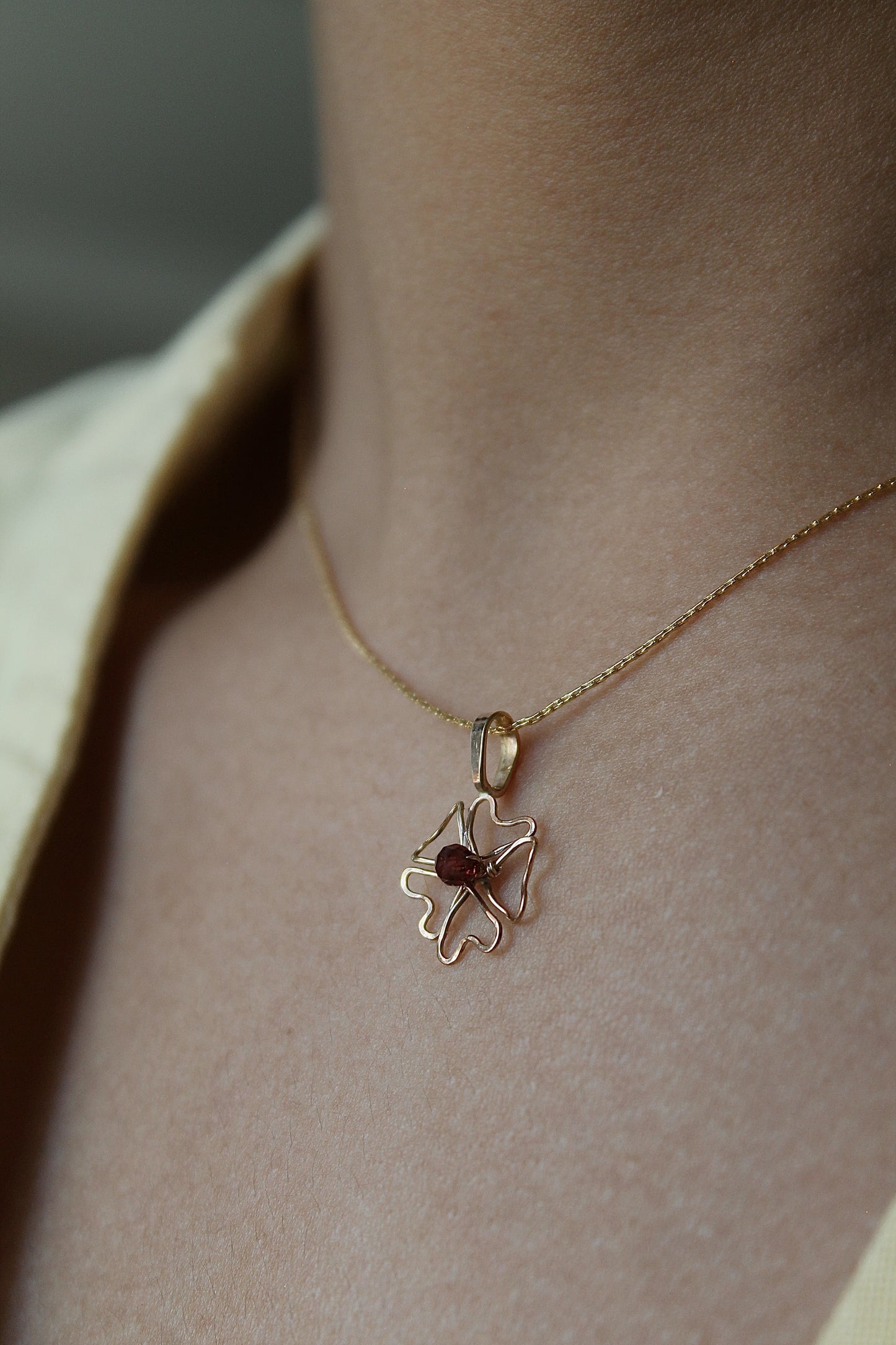 PHLOX PENDANT NECKLACE - 14K GOLD FILLED