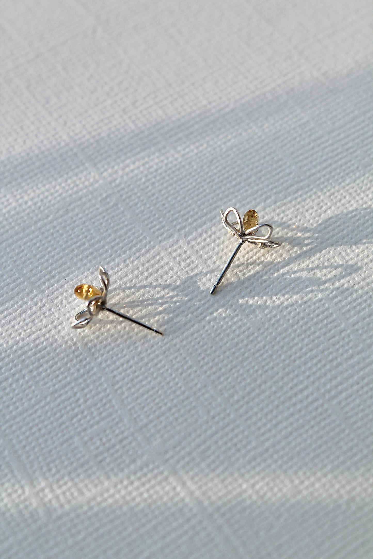 DAFFODIL STUDS - STERLING SILVER