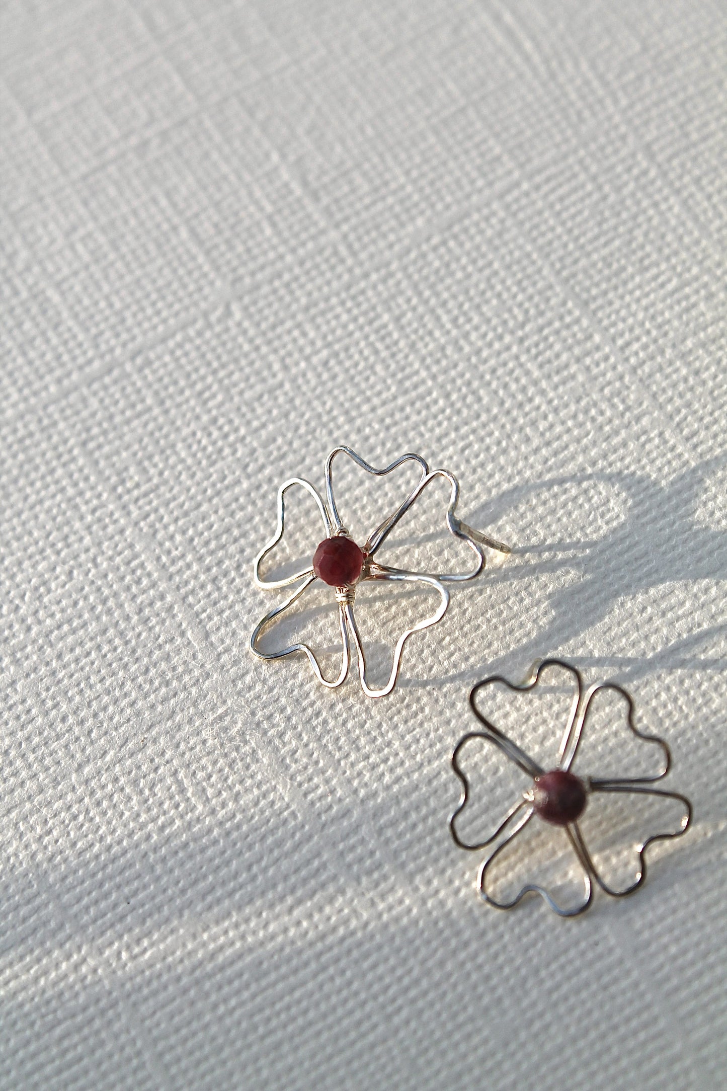 PHLOX STUDS - STERLING SILVER