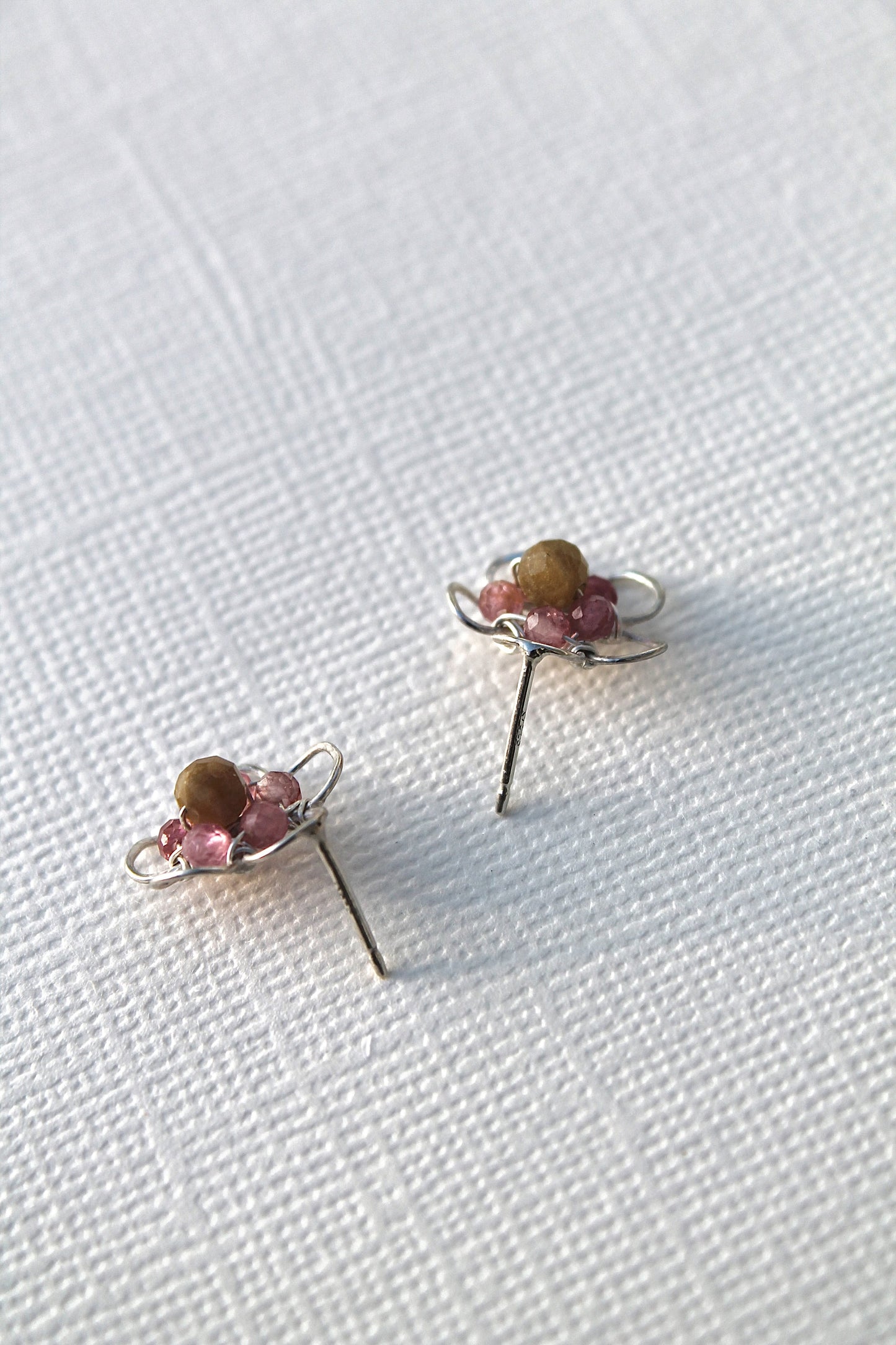 HAWTHORN STUDS - STERLING SILVER