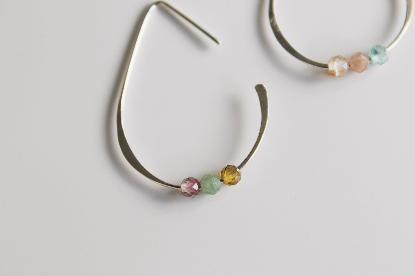 Sadie Tourmaline Teardrop Hoops