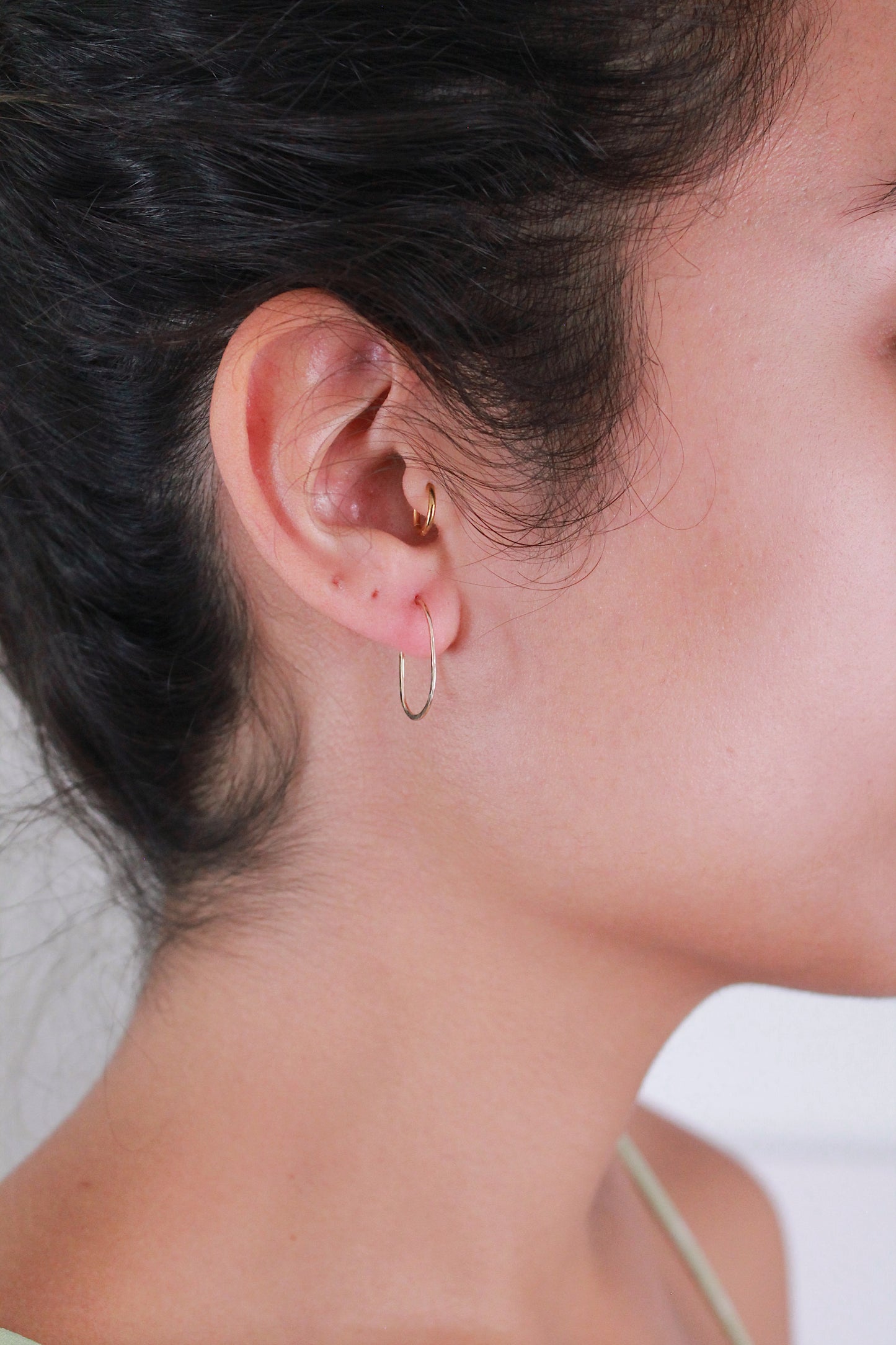 Darby Mini Hammered Hoops