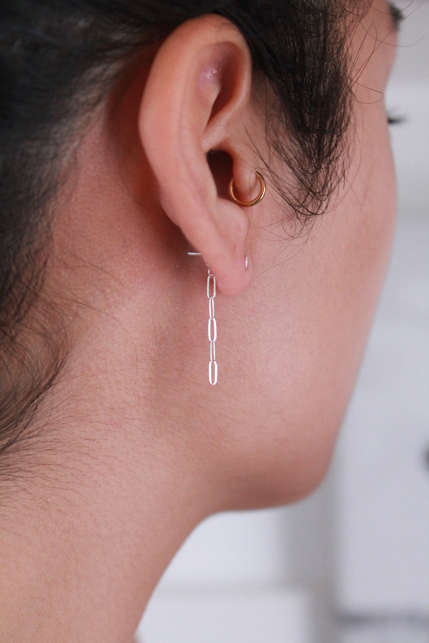 Quilo Chain Backing Earrings