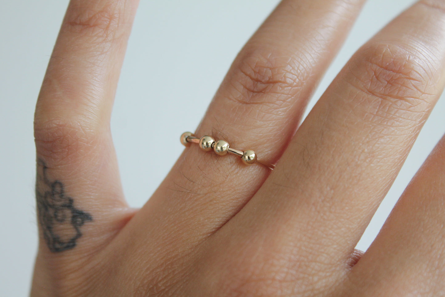 Cameron Beaded Spinner Ring