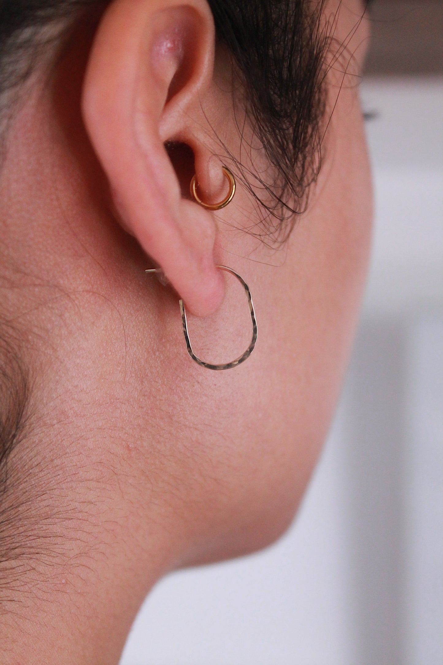 Darby Mini Hammered Hoops