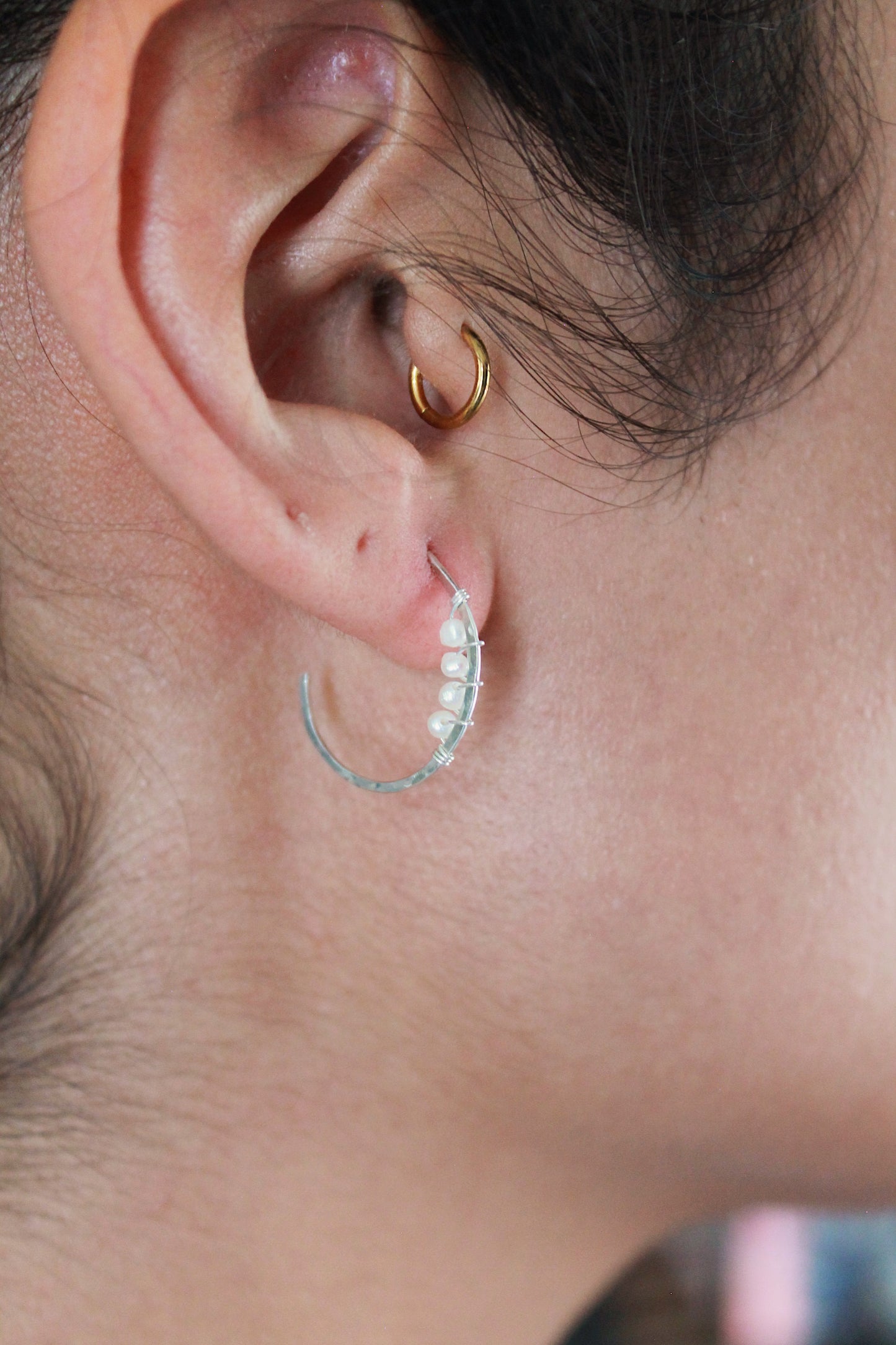 Birthstone Wrapped Hoops