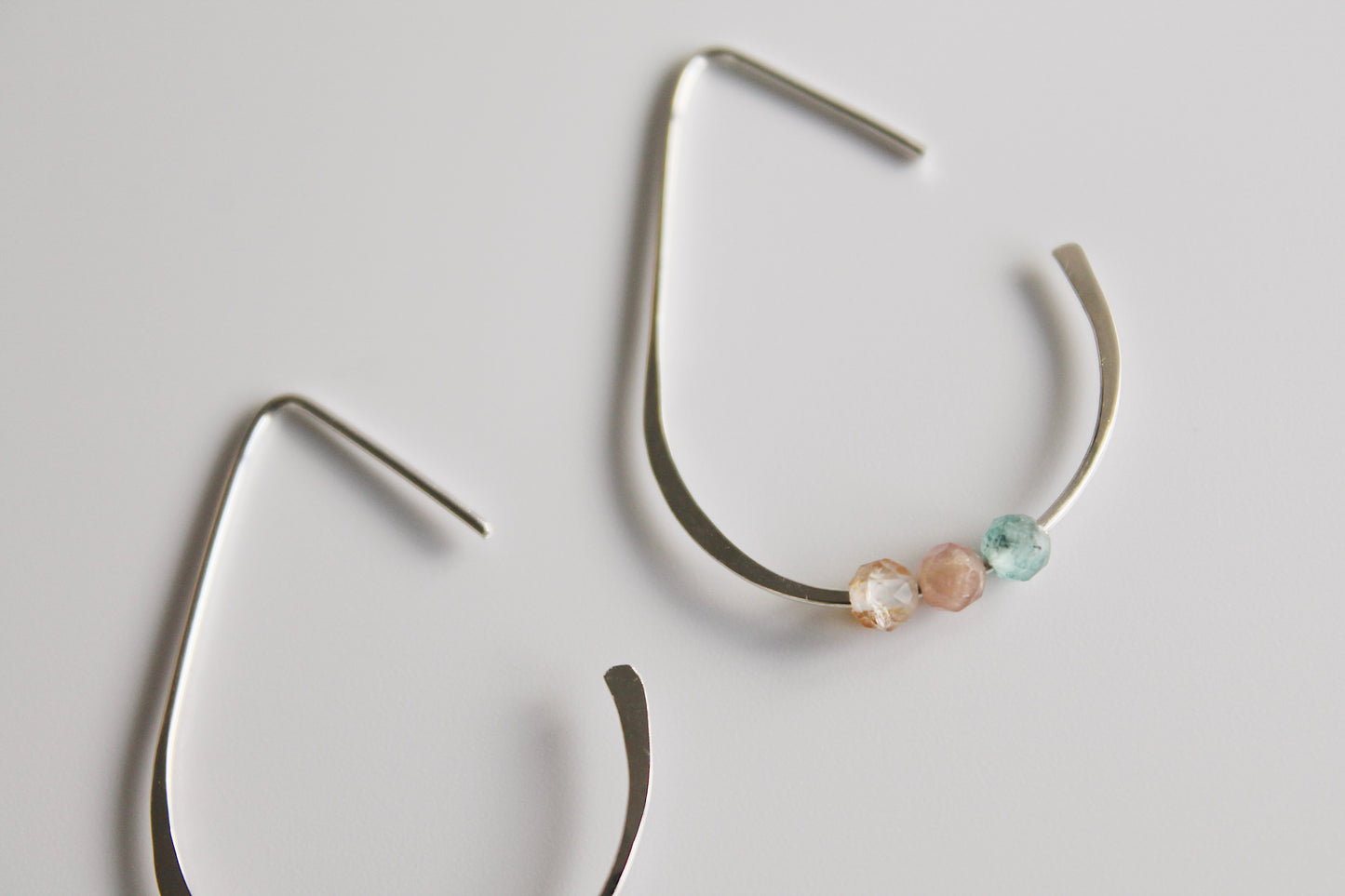 Sadie Tourmaline Teardrop Hoops