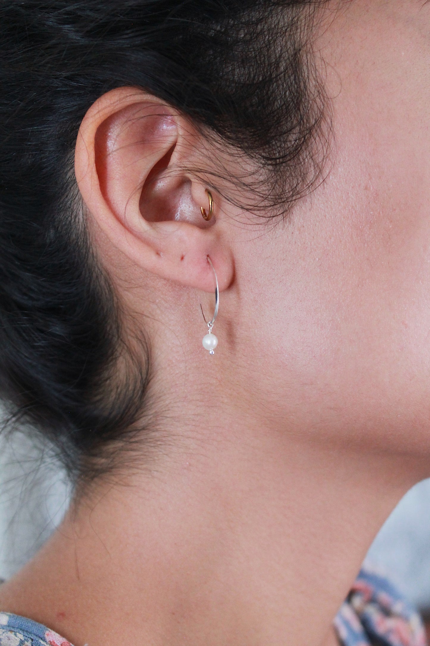 Birthstone Drop Hoops