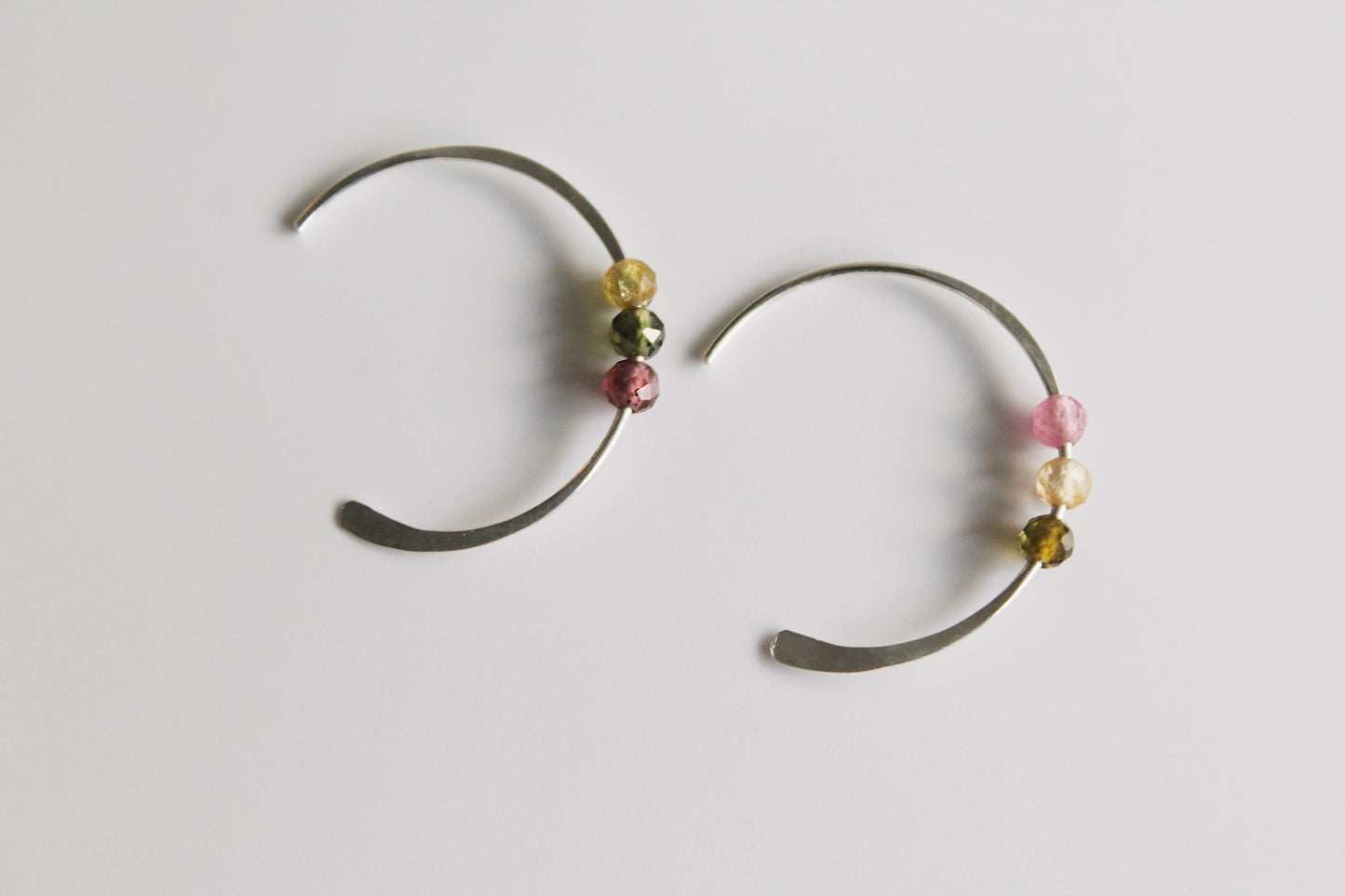 Skye Tourmaline Round Hoops