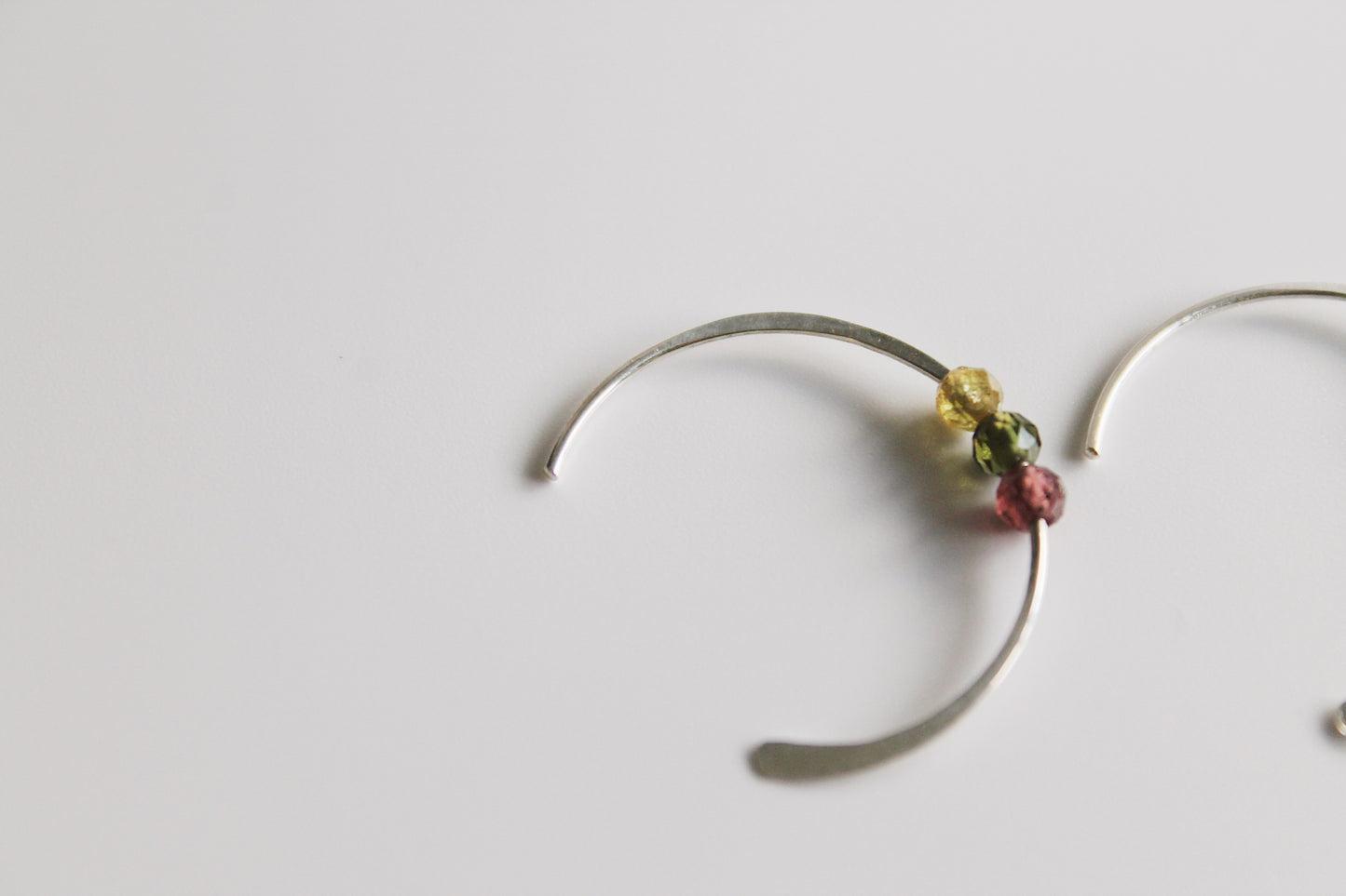 Skye Tourmaline Round Hoops