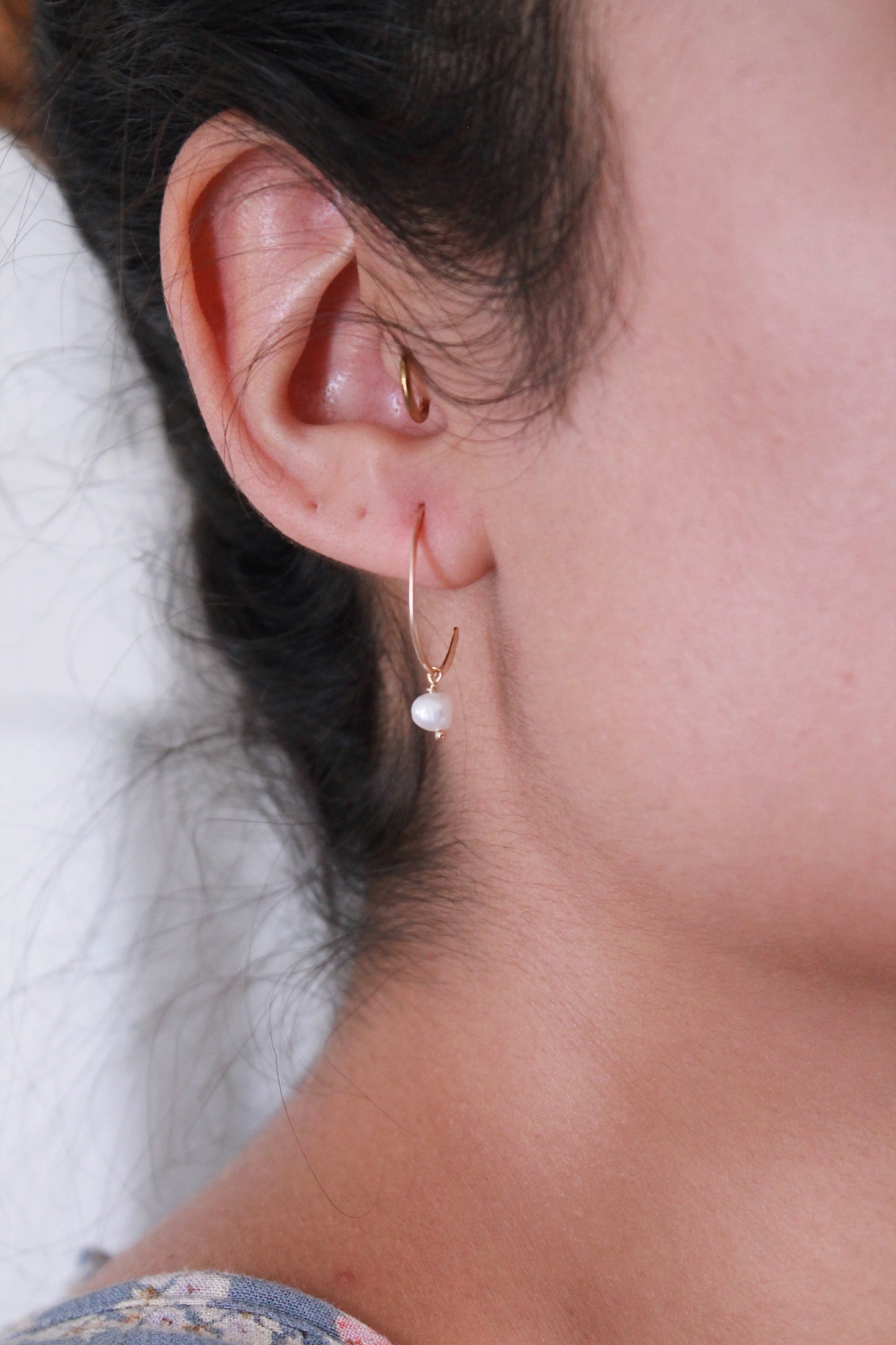 Birthstone Drop Hoops