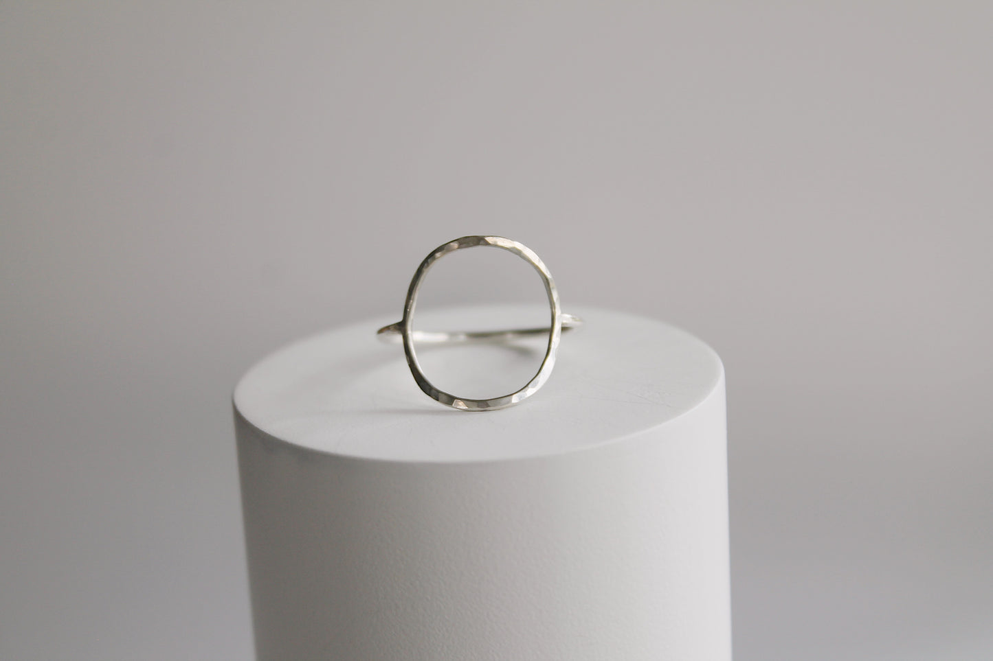 Maeve Hammered Circle Ring