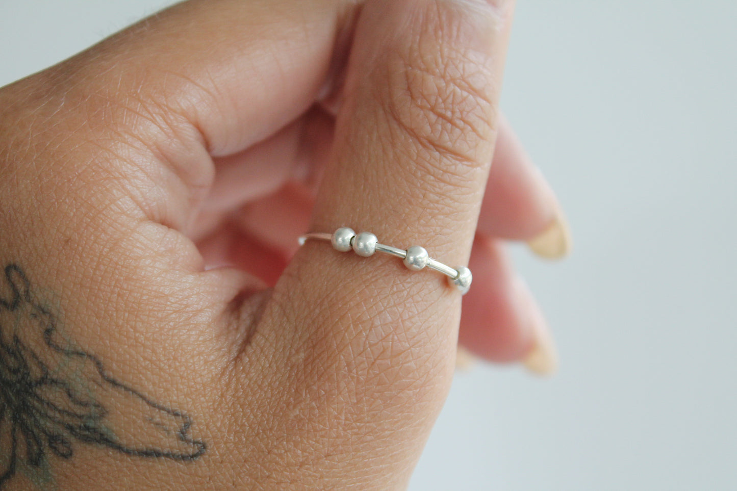 Cameron Beaded Spinner Ring