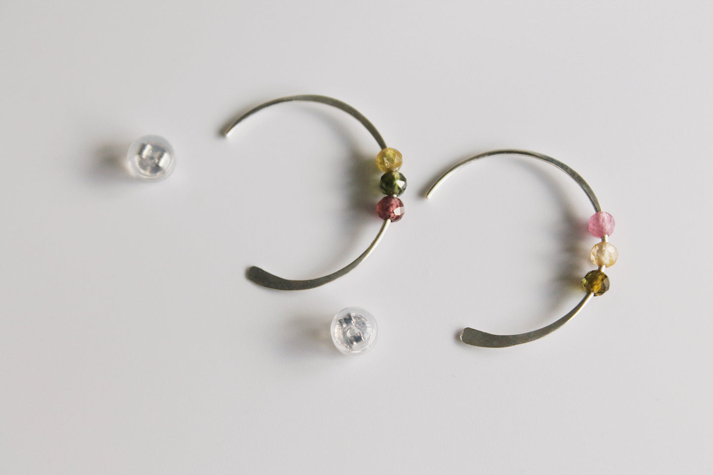 Skye Tourmaline Round Hoops