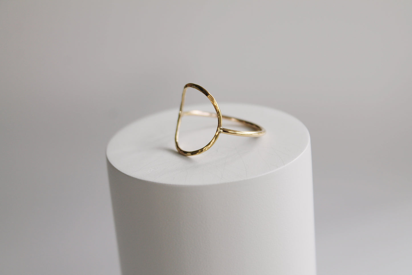 Maeve Hammered Circle Ring
