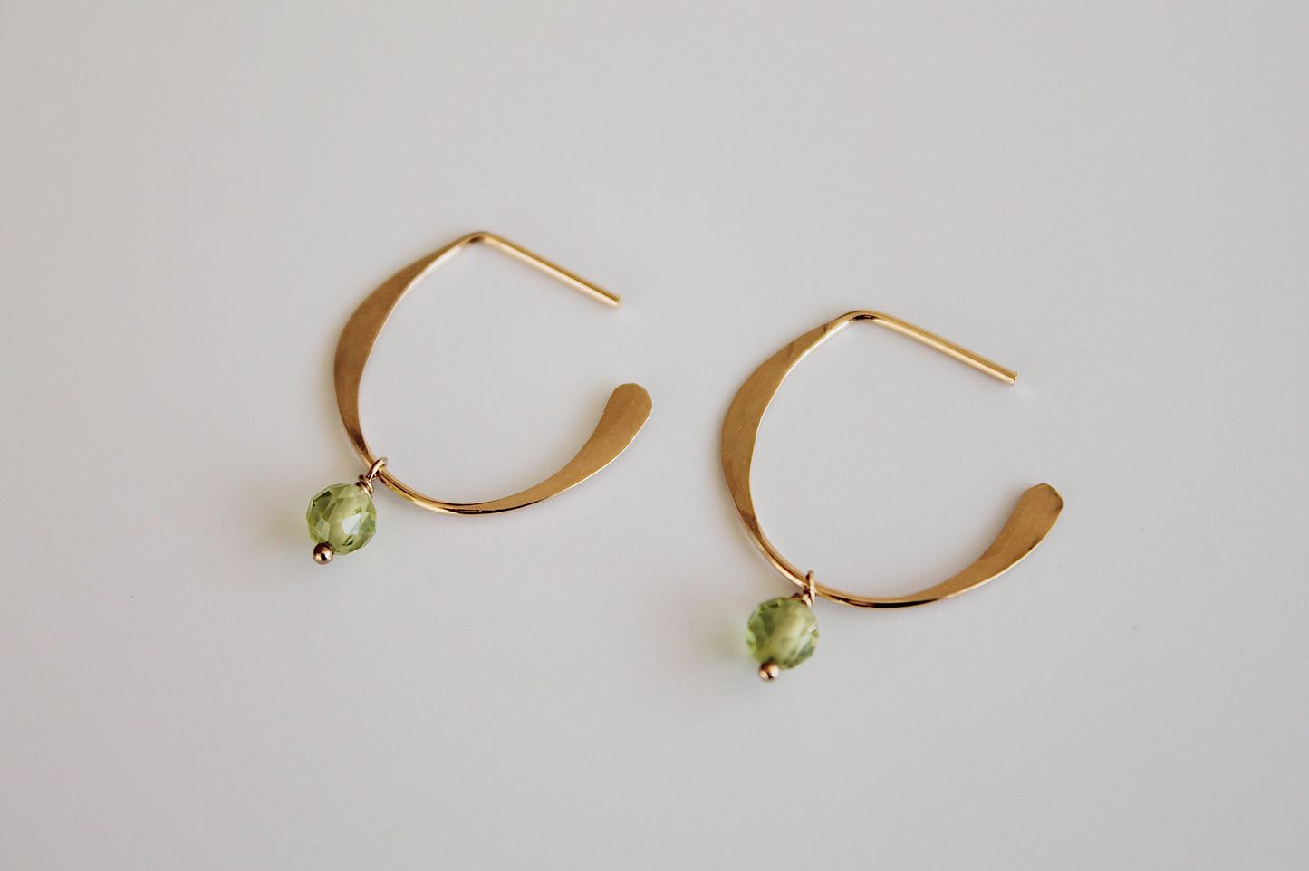 Birthstone Drop Hoops