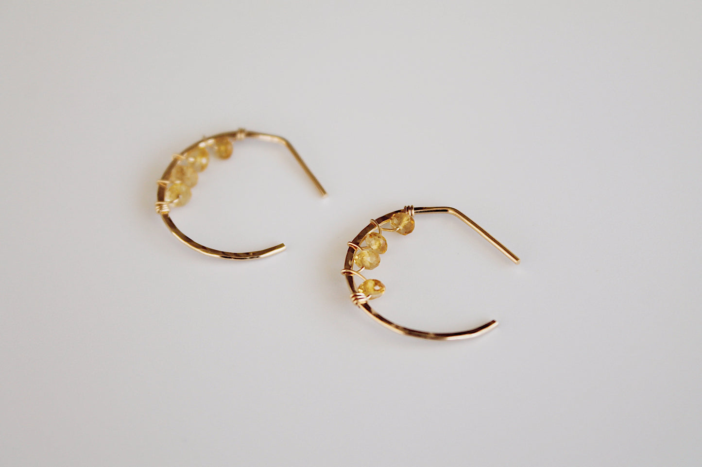 Birthstone Wrapped Hoops