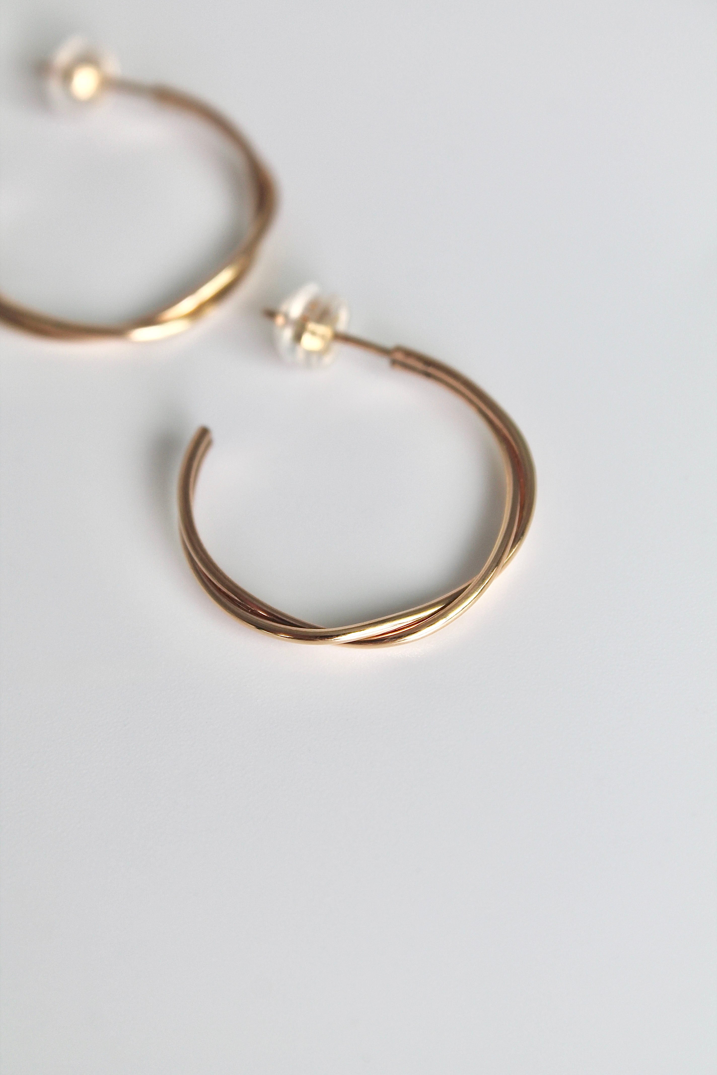 Twisted Wire Hoops