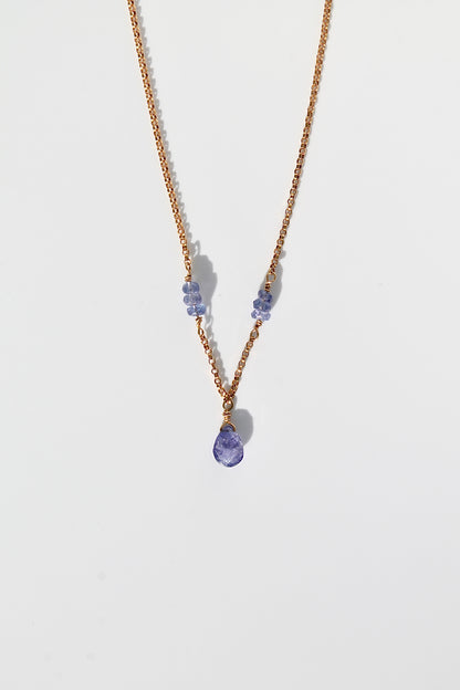 Flora Gemstone Drop Necklace