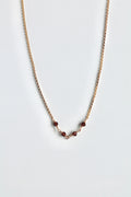 Birthstone Bar Necklace - Garnet (January) - Manifestation
