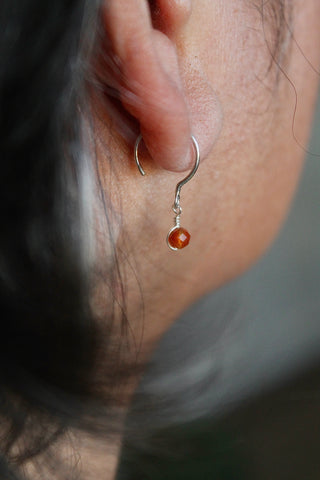 Threader Hoops (Carnelian)
