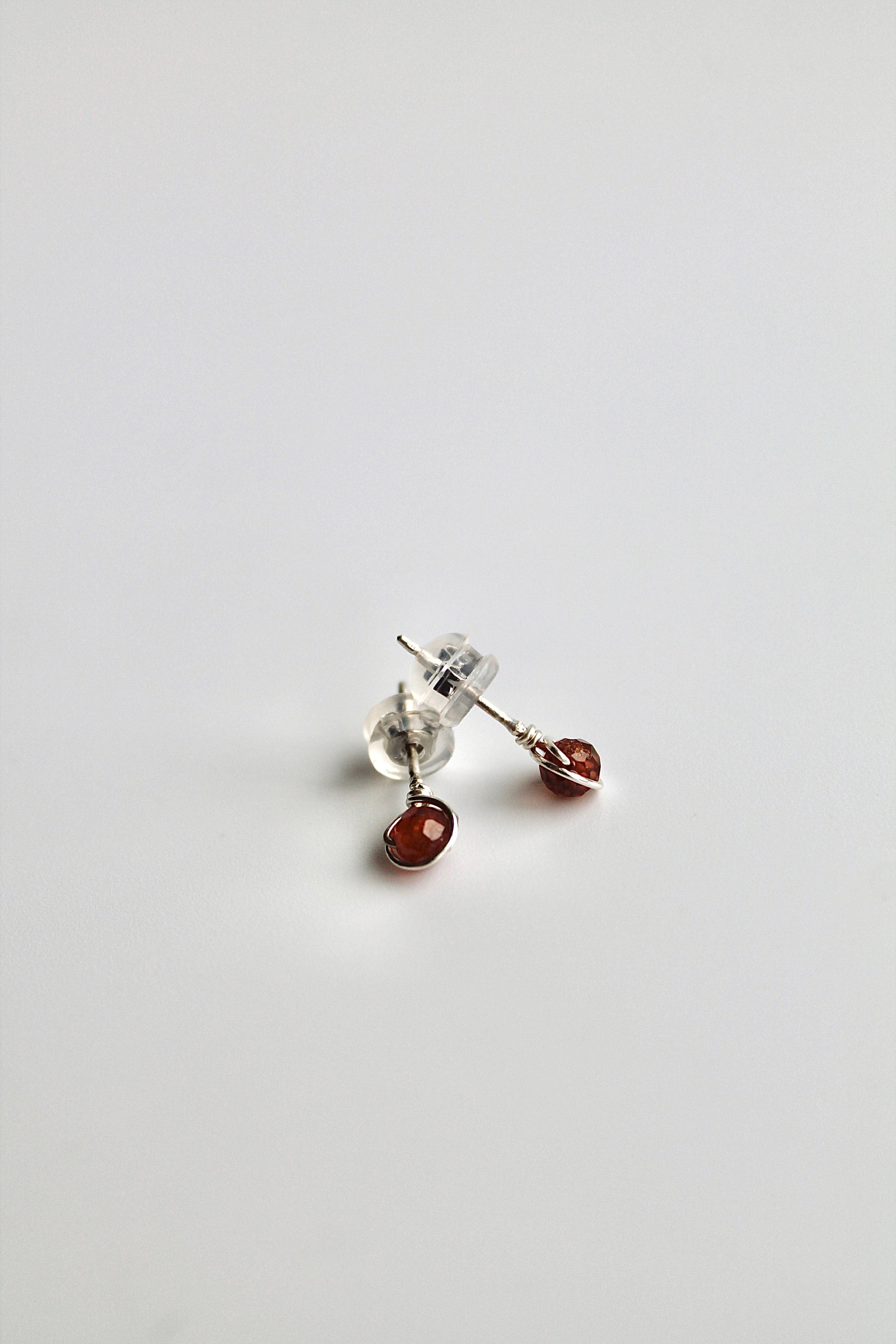 Birthstone Studs - Garnet (January) - Manifestation