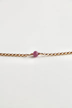 Pulsera con múltiples piedras de nacimiento: Rubí (julio) - Pasión