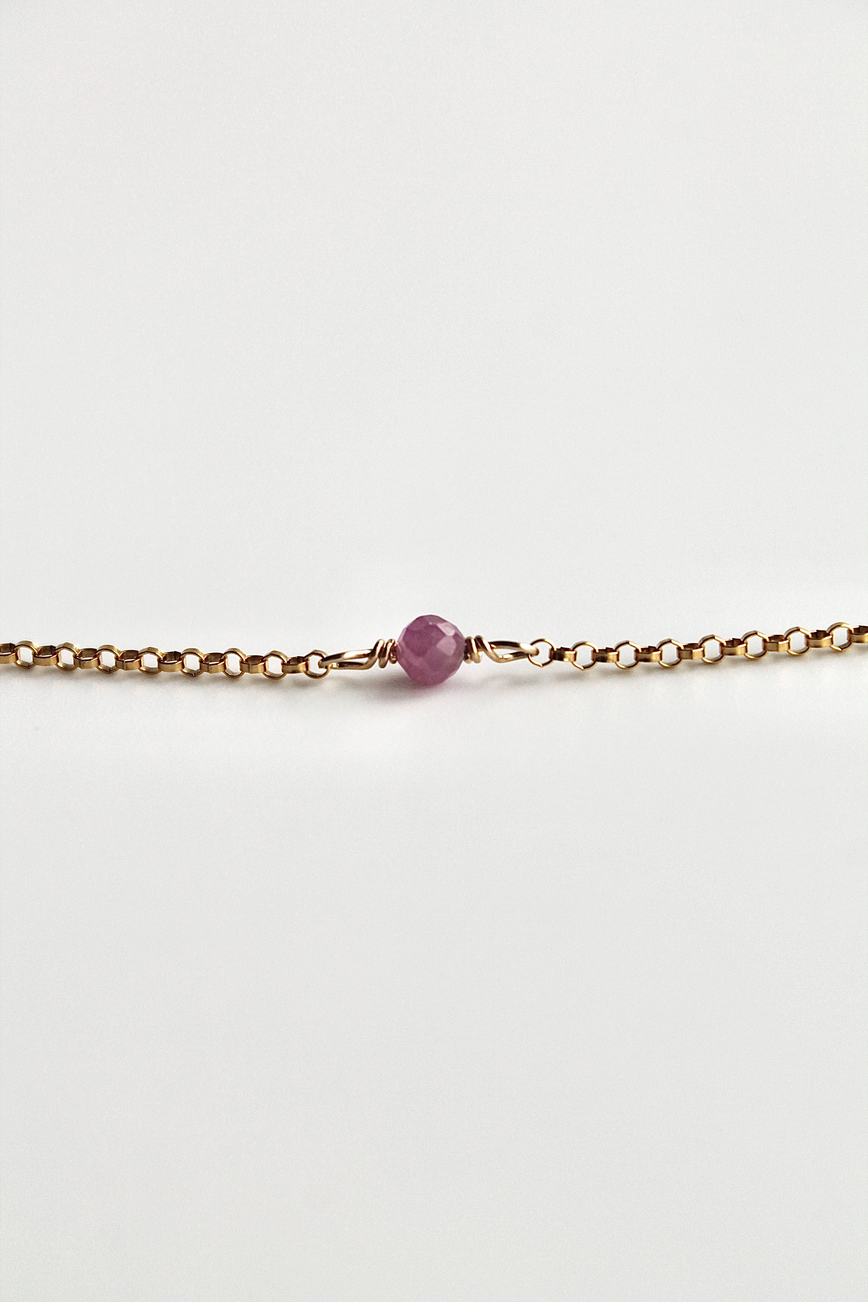 Multi Birthstone Bracelet - Ruby (July) - Passion