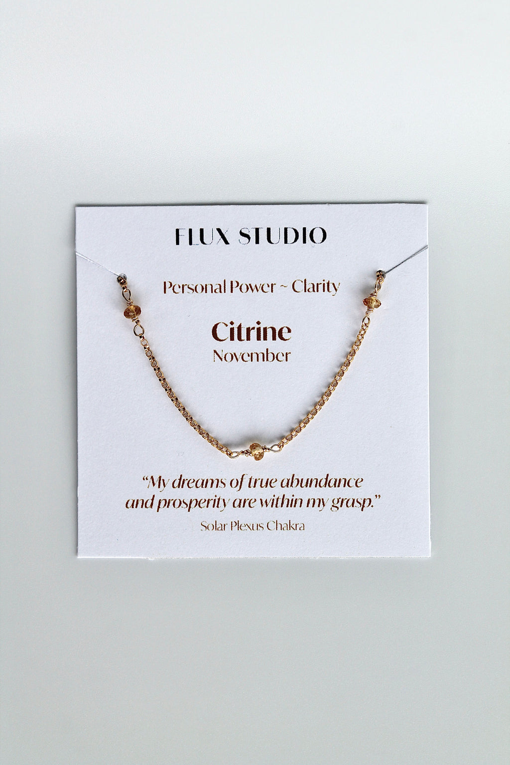 Multi Birthstone Bracelet - Citrine (November) - Personal Power