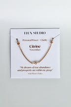 Multi Birthstone Bracelet - Citrine (November) - Personal Power