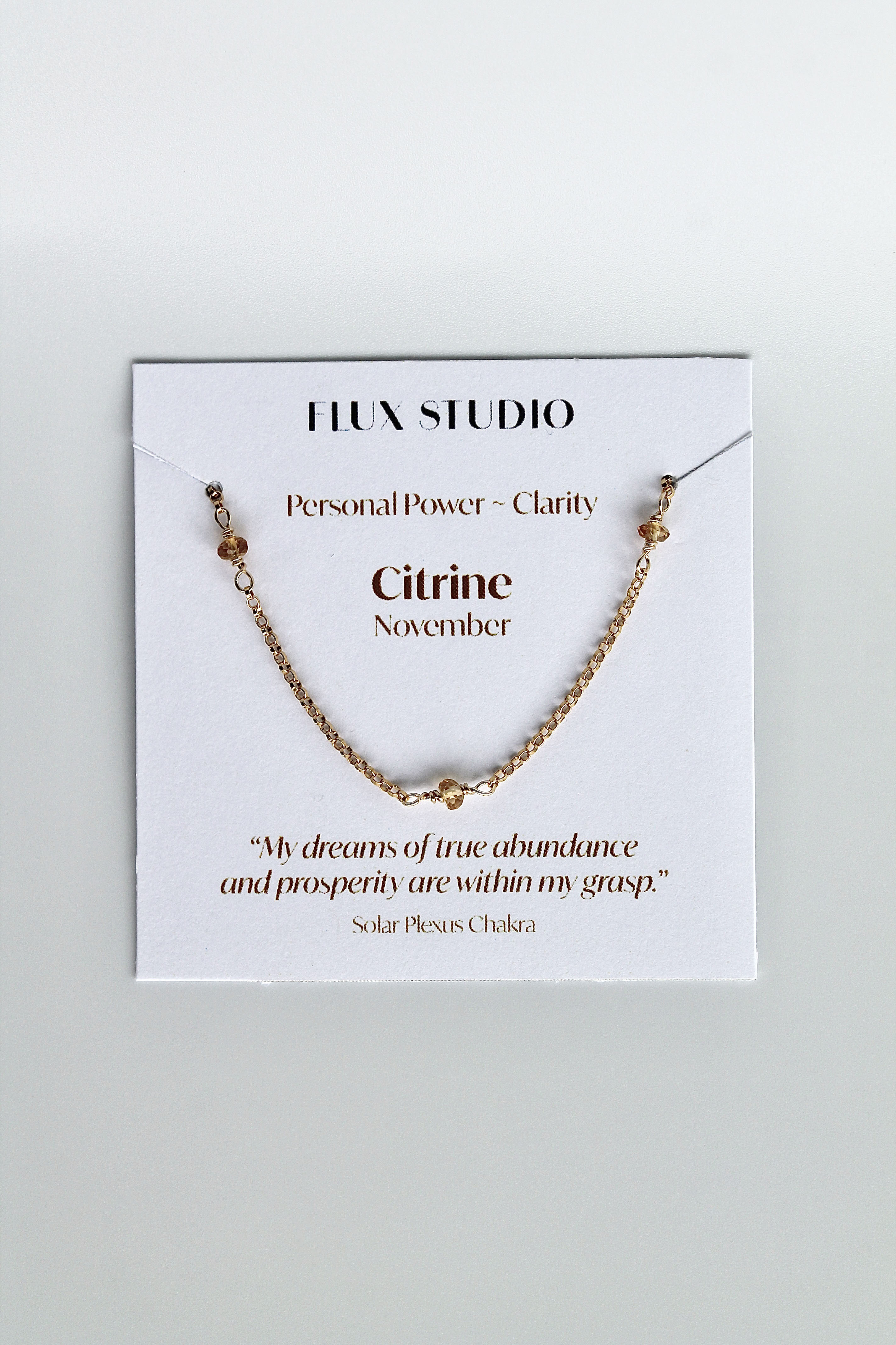 Multi Birthstone Bracelet - Citrine (November) - Personal Power