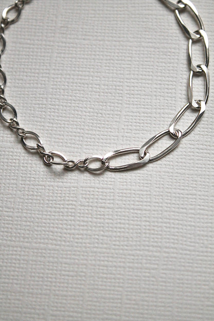 DUO CHAIN BRACELET (THICK) - STERLING SILVER