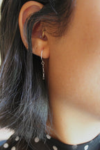 Threader Hoops (with Dangly Chain)